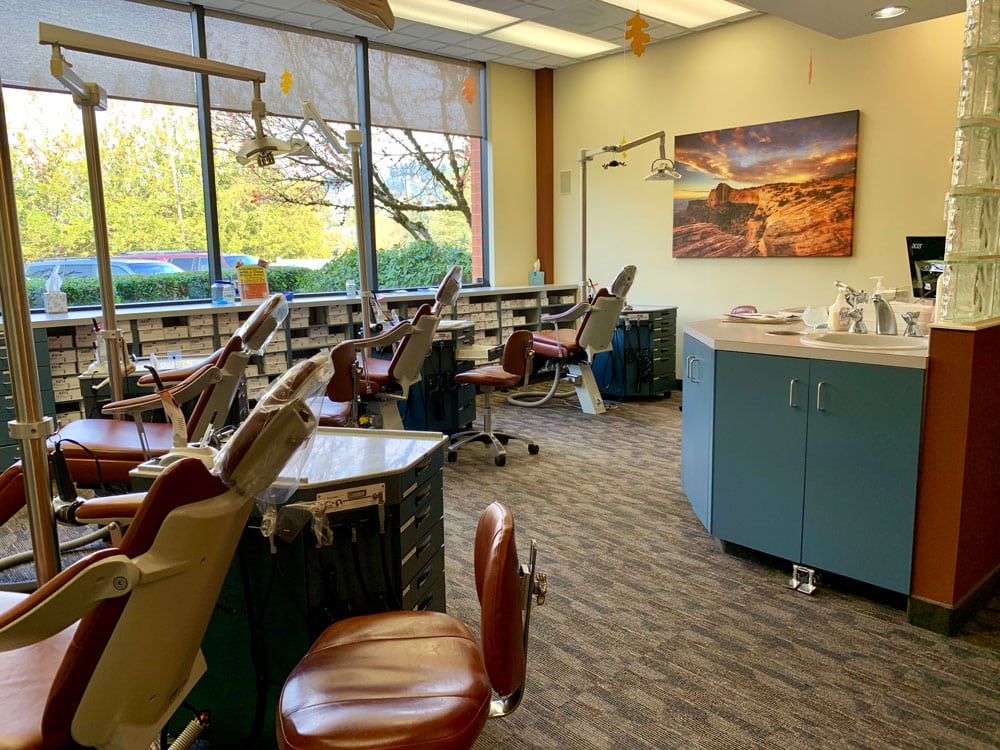 Treatment room Sunnyside Orthodontics in Clackamas, OR